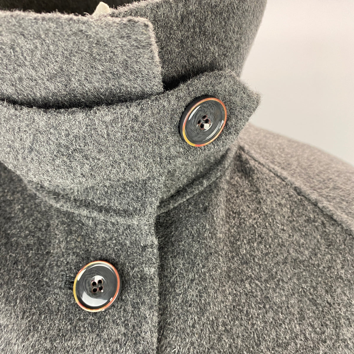 Sessun Charcoal Wool Mix Trench Jacket M