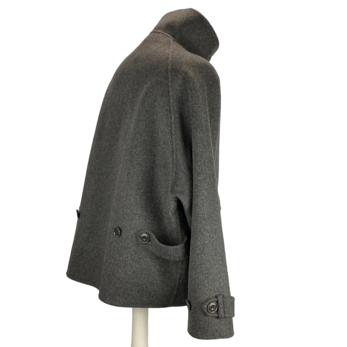Sessun Charcoal Wool Mix Trench Jacket M