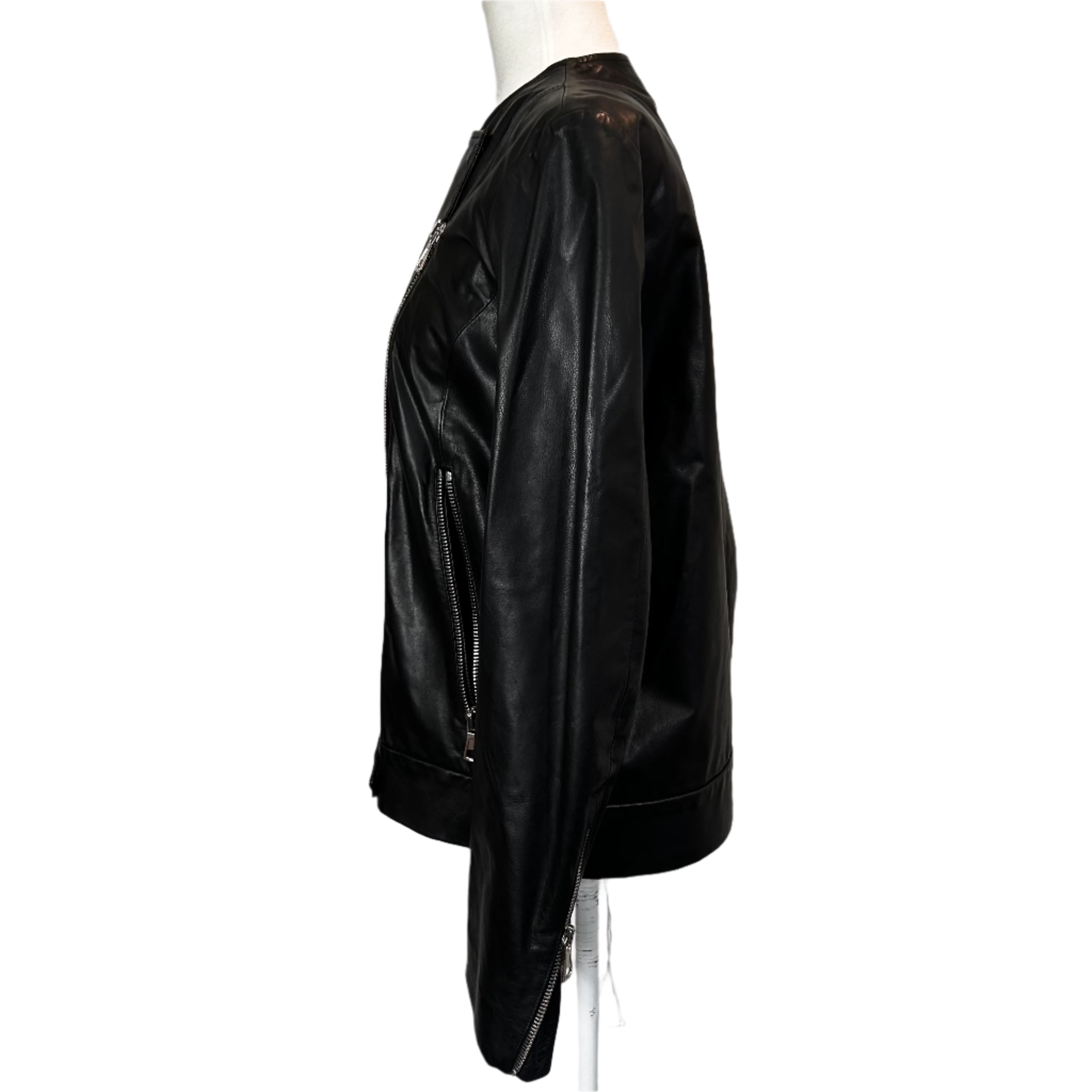 Martin Margiela Black Leather Biker Jacket M