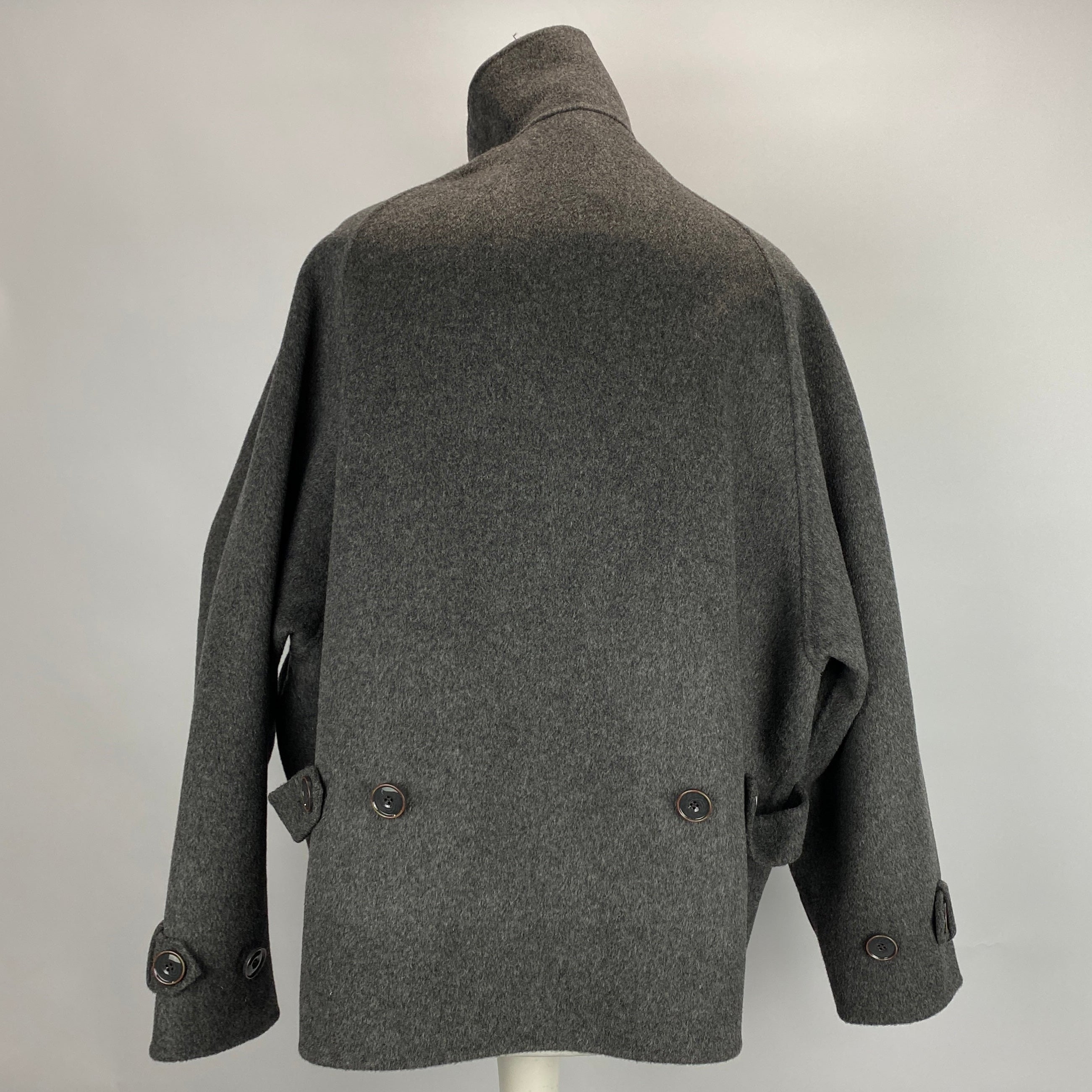Sessun Charcoal Wool Mix Trench Jacket M