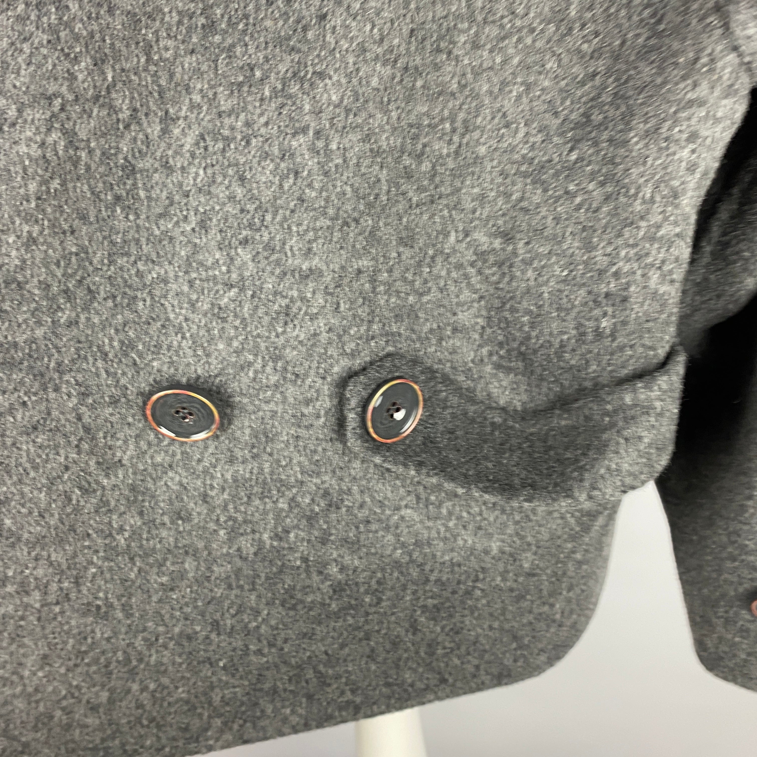 Sessun Charcoal Wool Mix Trench Jacket M
