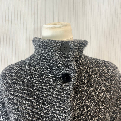 Stella McCartney Grey Marl Wool & Cashmere Knit Coat S