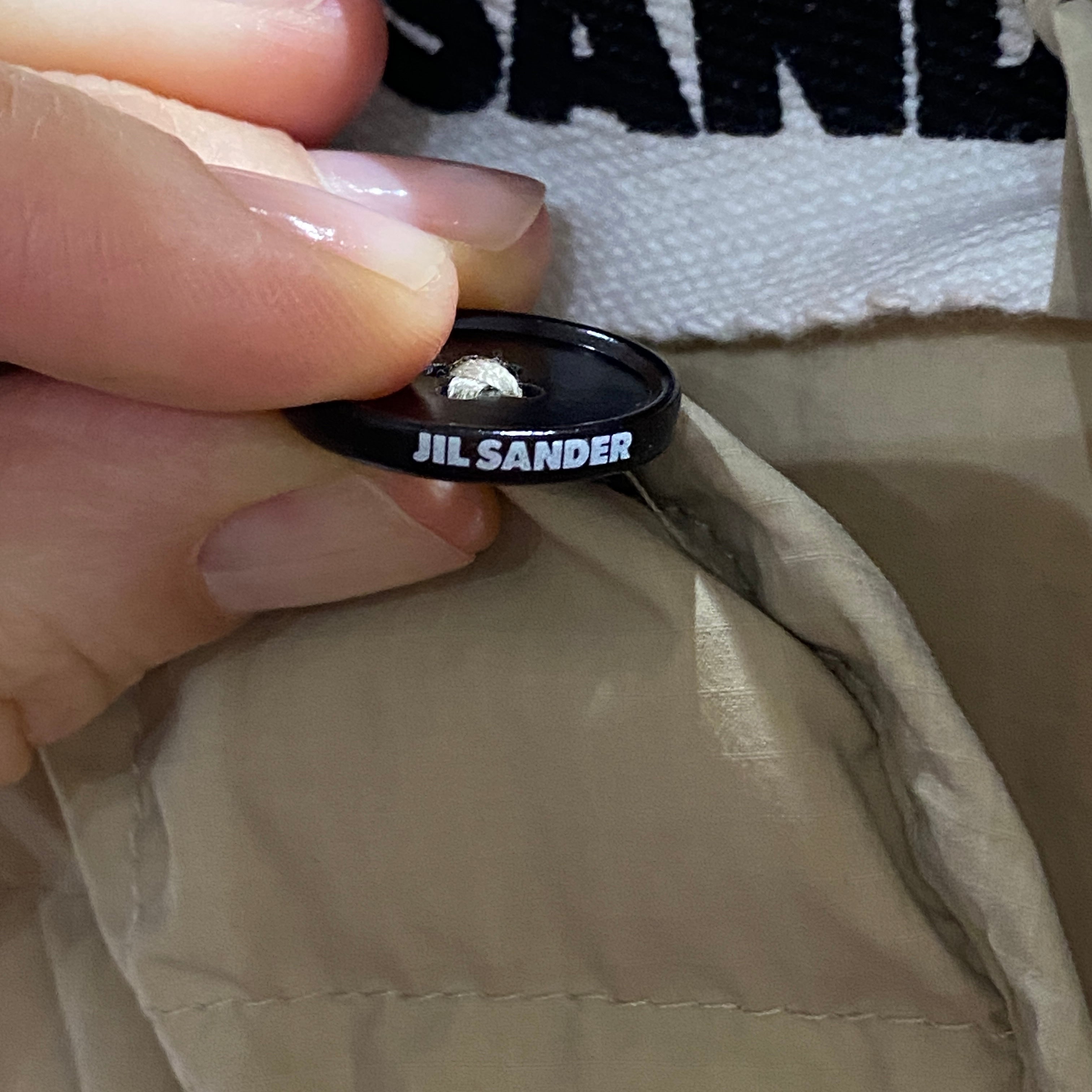 Jil Sander New £1300 Beige Quilted Down Jacket XXS/XS/S