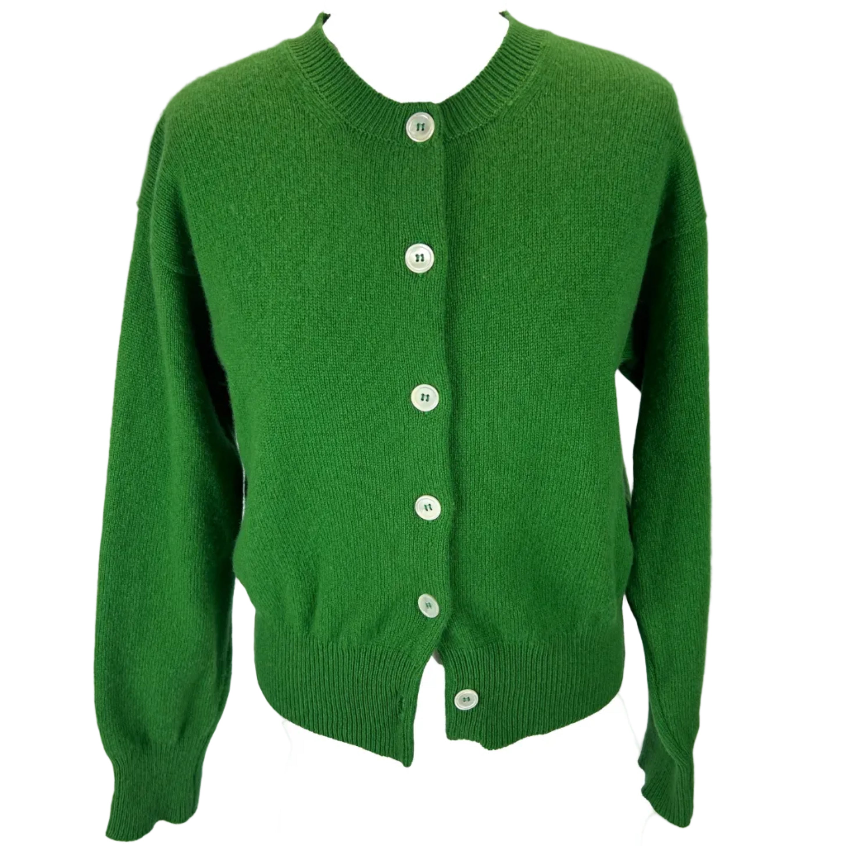 &Daughter £384 Pickle Green Wool Ada Cardigan XS