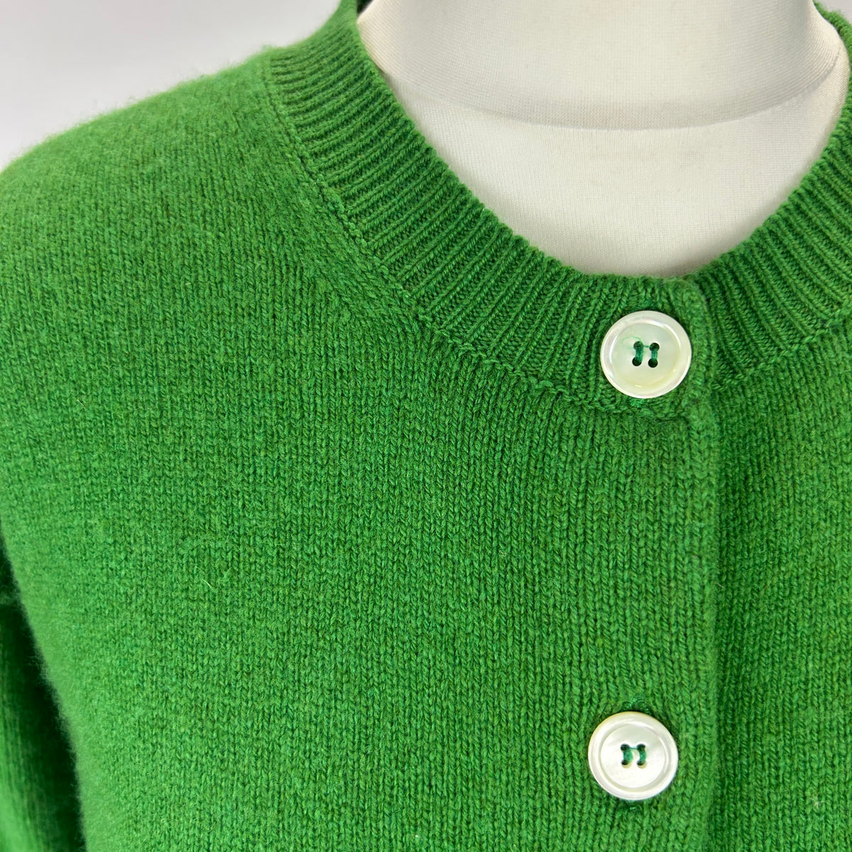 &Daughter £384 Pickle Green Wool Ada Cardigan XS