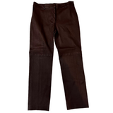 Joseph Brand New £1075 Chestnut Leather Coleman Pants M