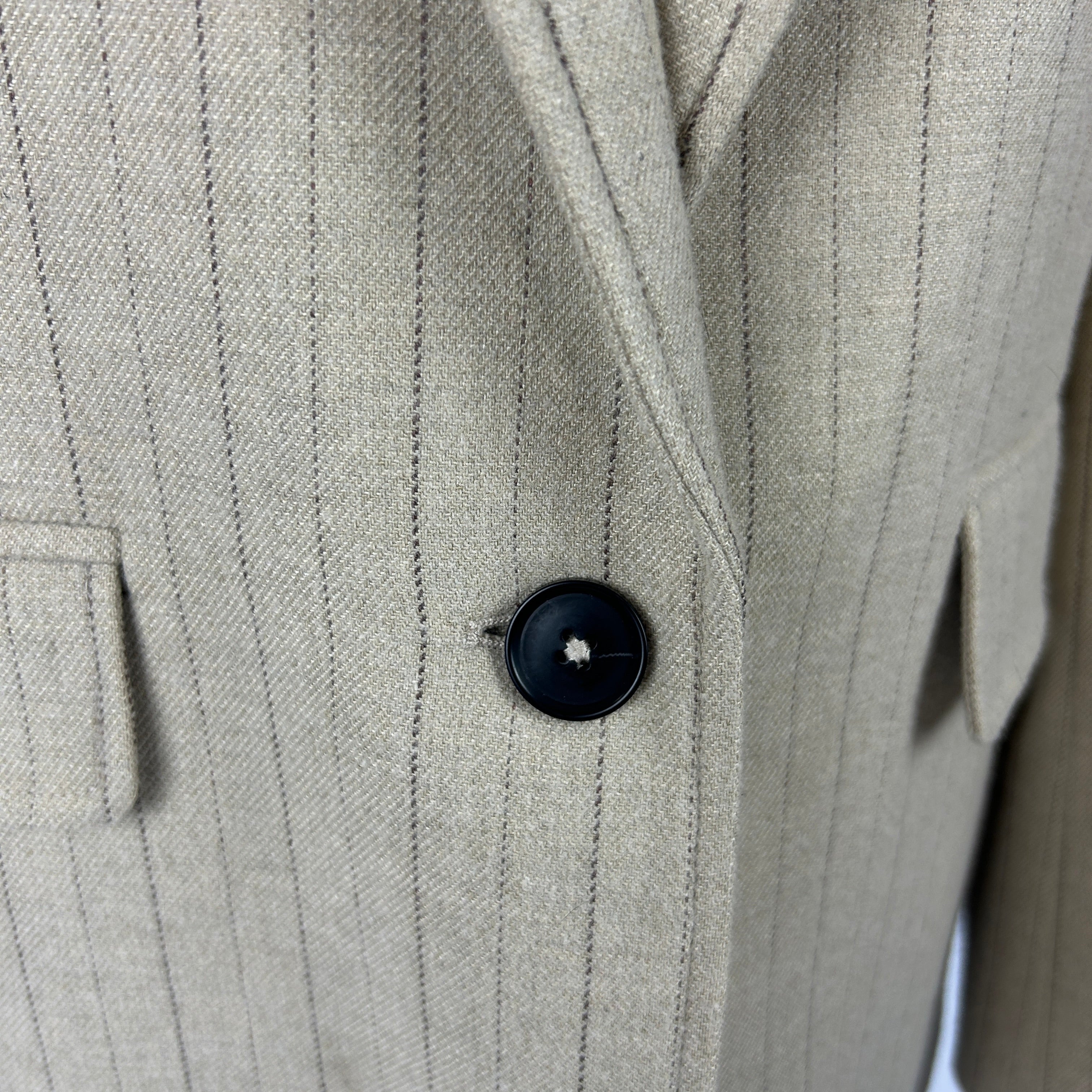 Me&Em New Oatmeal Pinstripe Jacket XS
