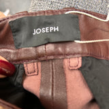 Joseph Brand New £1075 Chestnut Leather Coleman Pants M