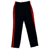 Rag & Bone Navy & Red Side Stripe Trousers S