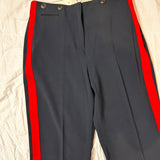 Rag & Bone Navy & Red Side Stripe Trousers S