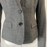 Dolce & Gabbana Grey POW Check Stretch Wool Jacket S/M