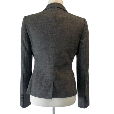 Dolce & Gabbana Grey POW Check Stretch Wool Jacket S/M