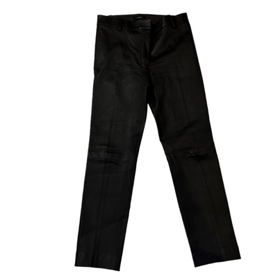 Joseph £895 Black Leather Coleman Pants XS