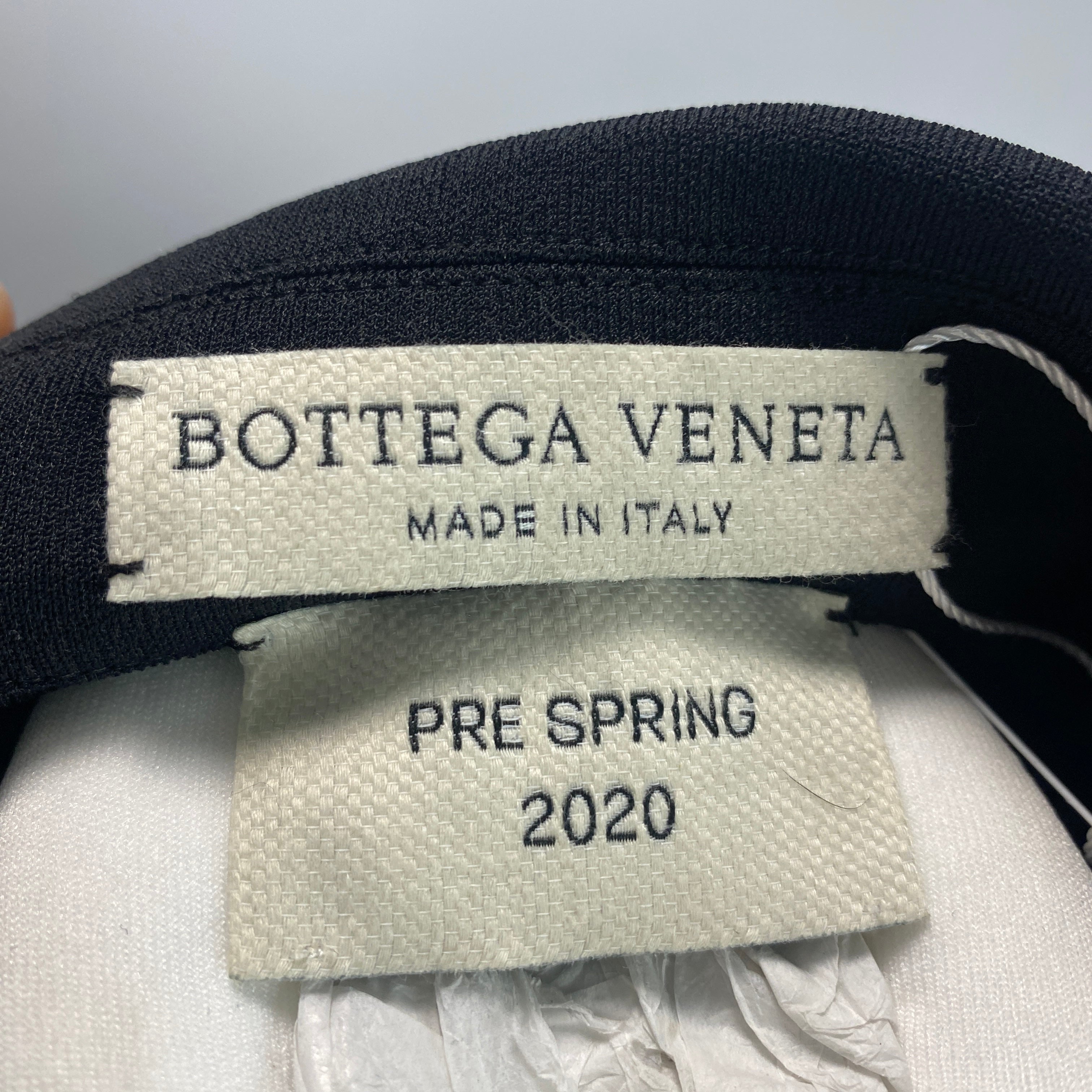 Bottega Veneta £2570 Black Knit Jersey Polo Maxi Dress M