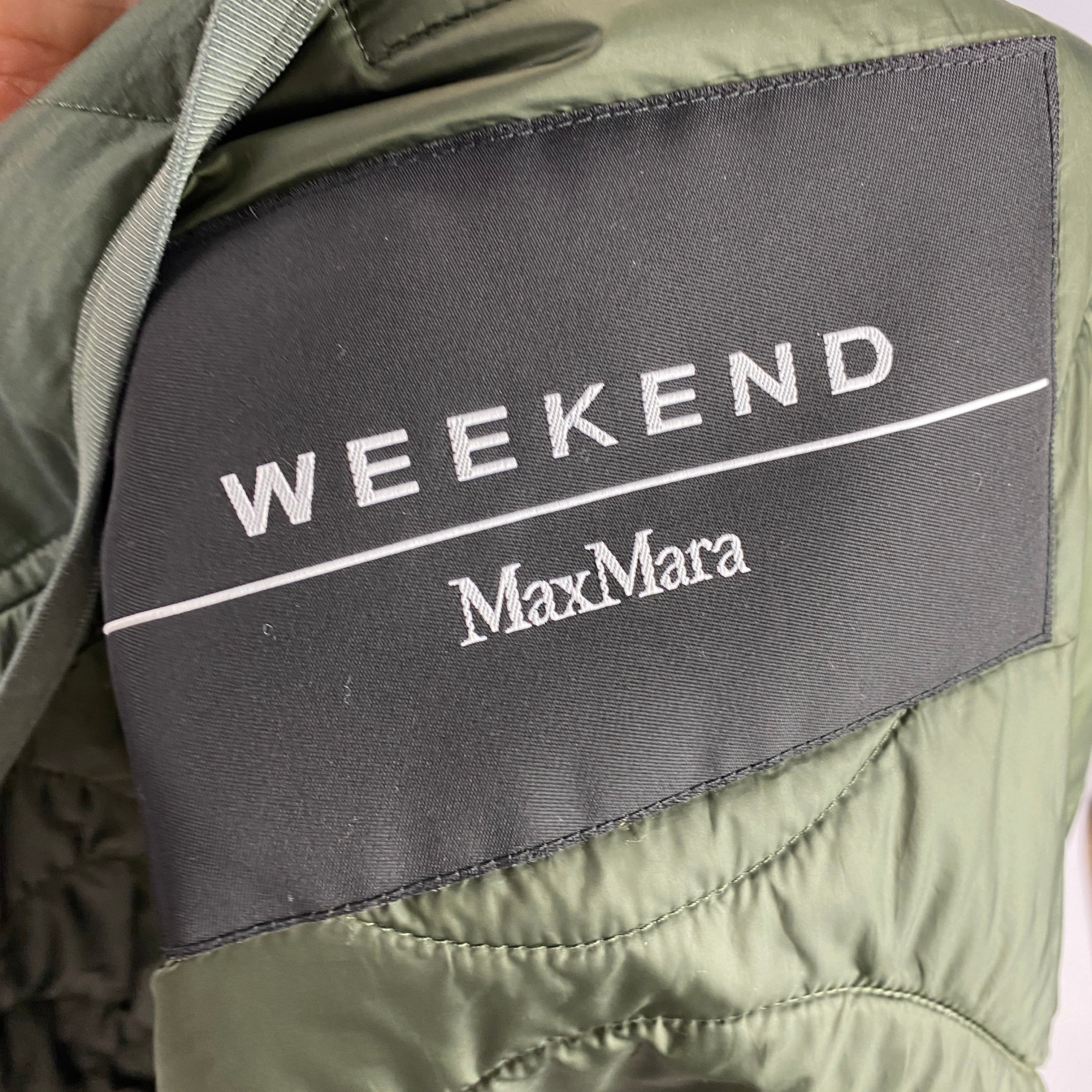 Weekend Max Mara £495 Soft Quilted Olive Luxepad Jacket XS-L