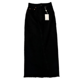 Raey Brand New Black Twisted Seam Denim Skirt XXS