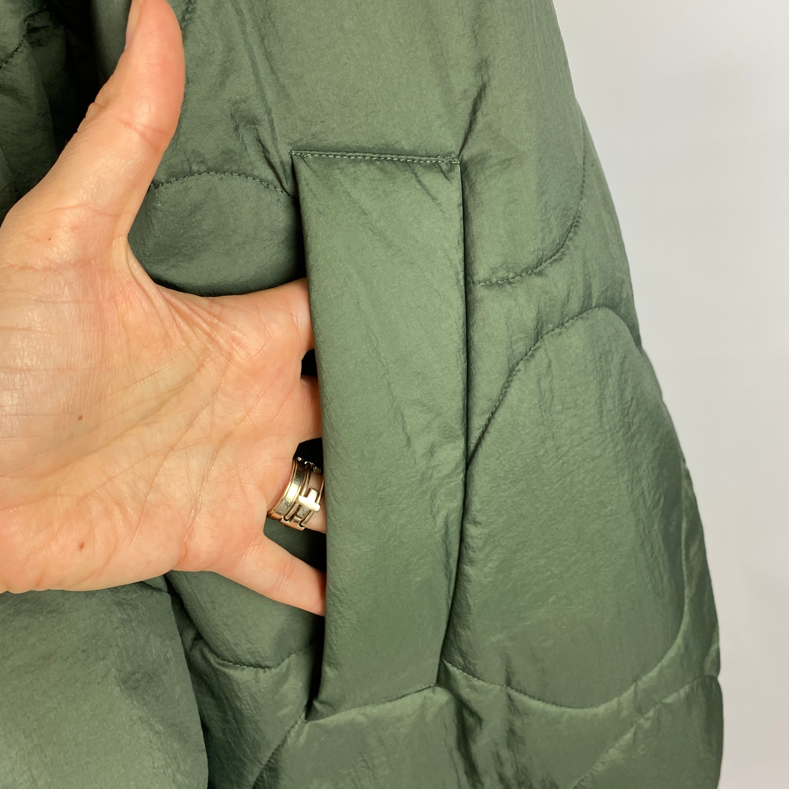 Weekend Max Mara £495 Soft Quilted Olive Luxepad Jacket XS-L