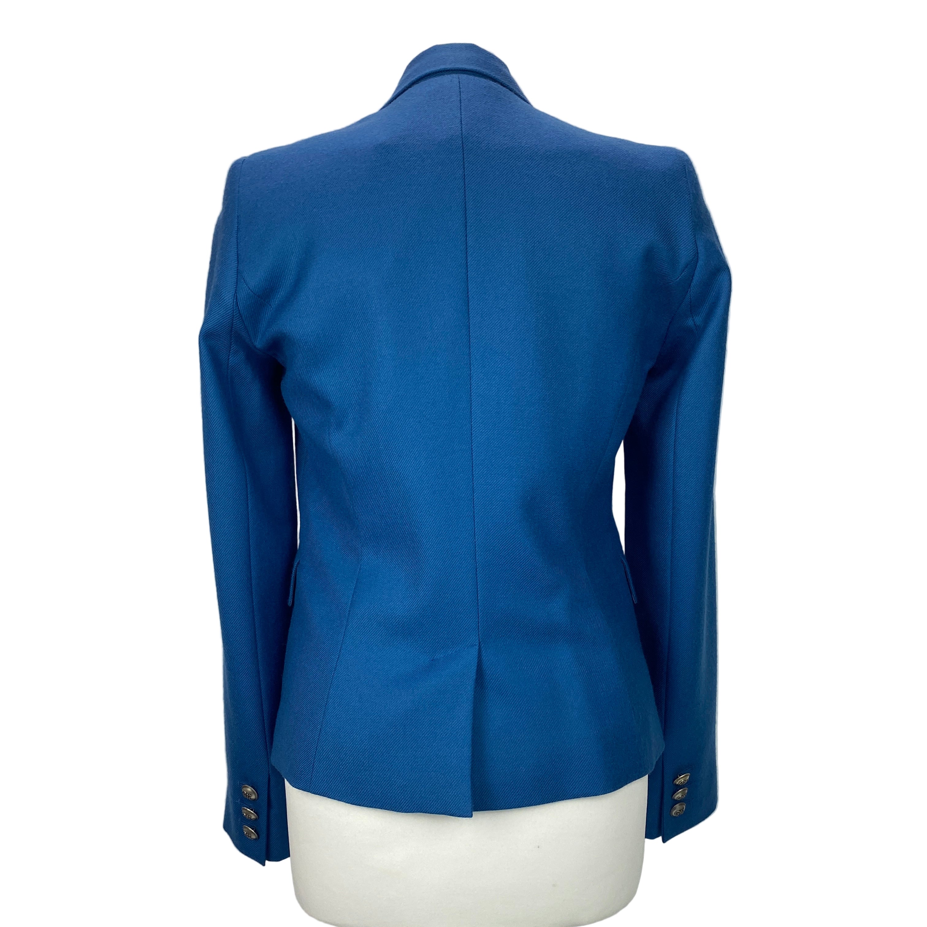 Moloh £675 Blue Wool Single Button Jacket XS