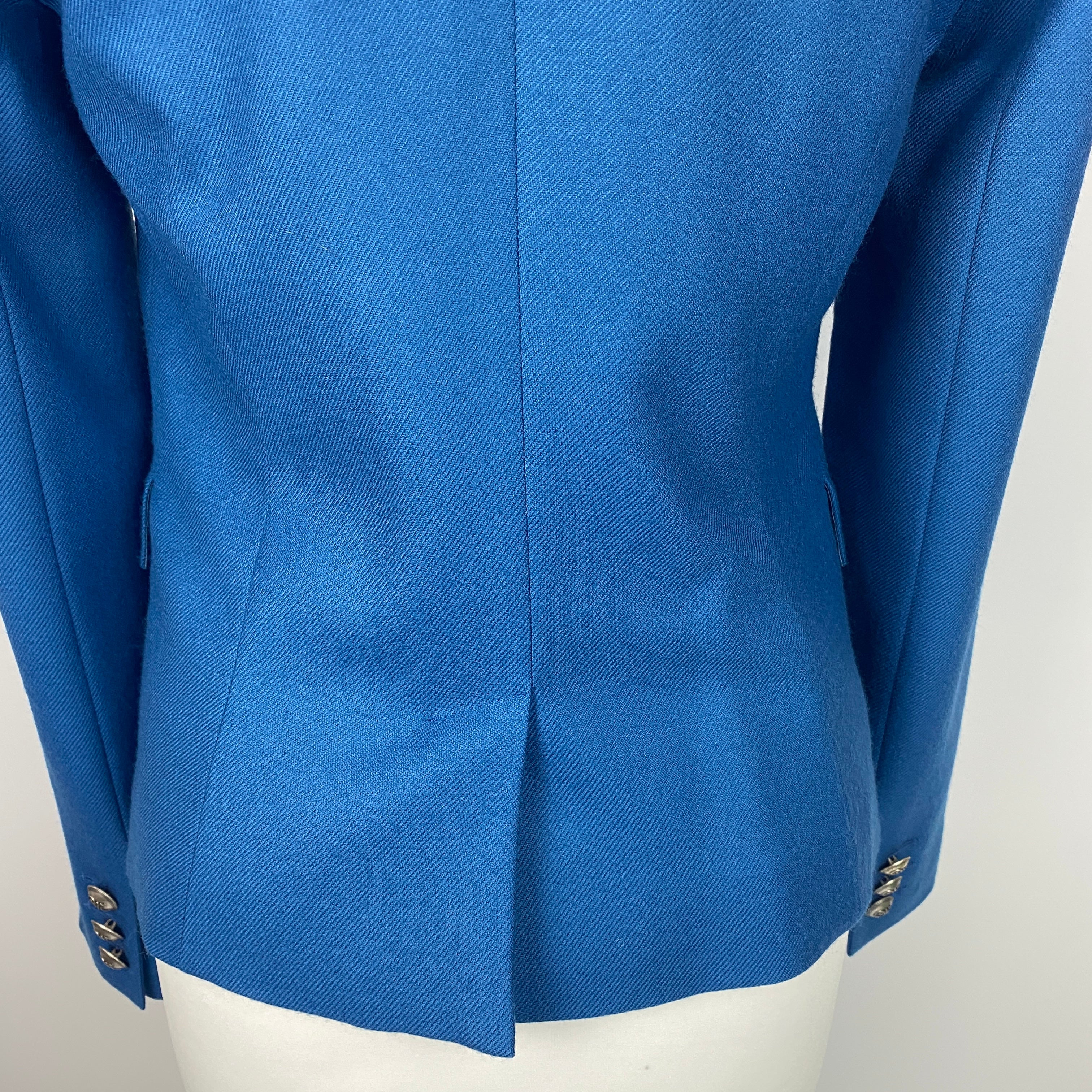 Moloh £675 Blue Wool Single Button Jacket XS