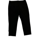 Me&Em Black Tufted Seam Cuffed Trousers L