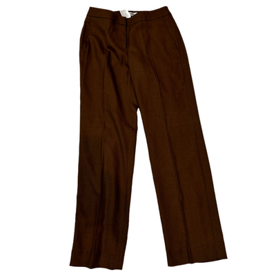 Max Mara Cocoa Camel & Silk Trousers S