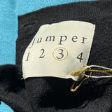 Jumper1234 Brand New Black Cashmere Knit Sweater S/M