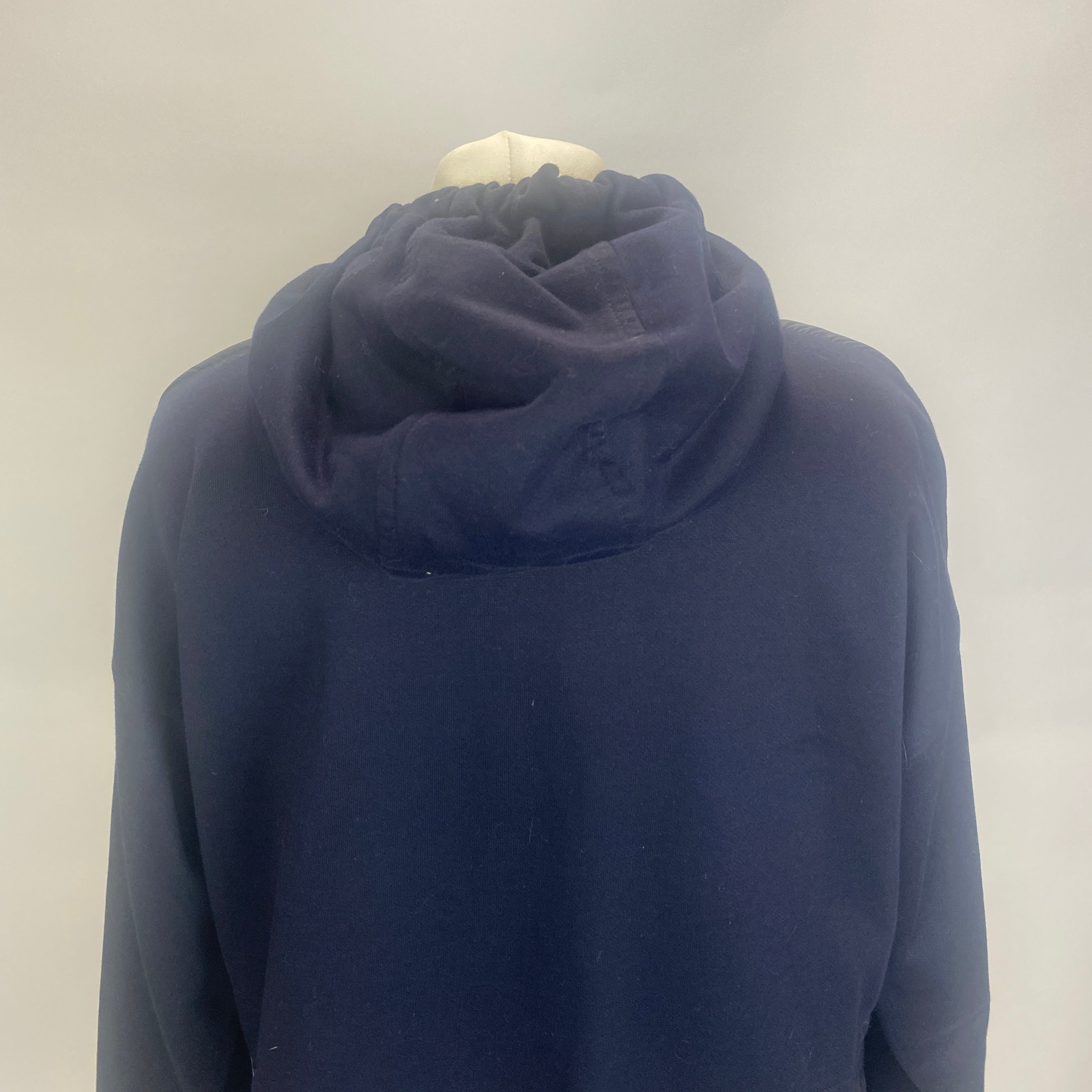 Moncler Navy & Scarlet Lightweight Duvet Maglia Jacket M
