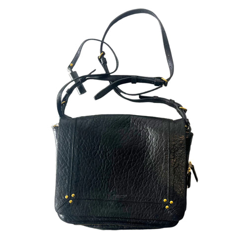 Jerome Dreyfuss Black Leather Igor Crossbody Bag