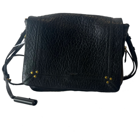 Jerome Dreyfuss Black Leather Igor Crossbody Bag