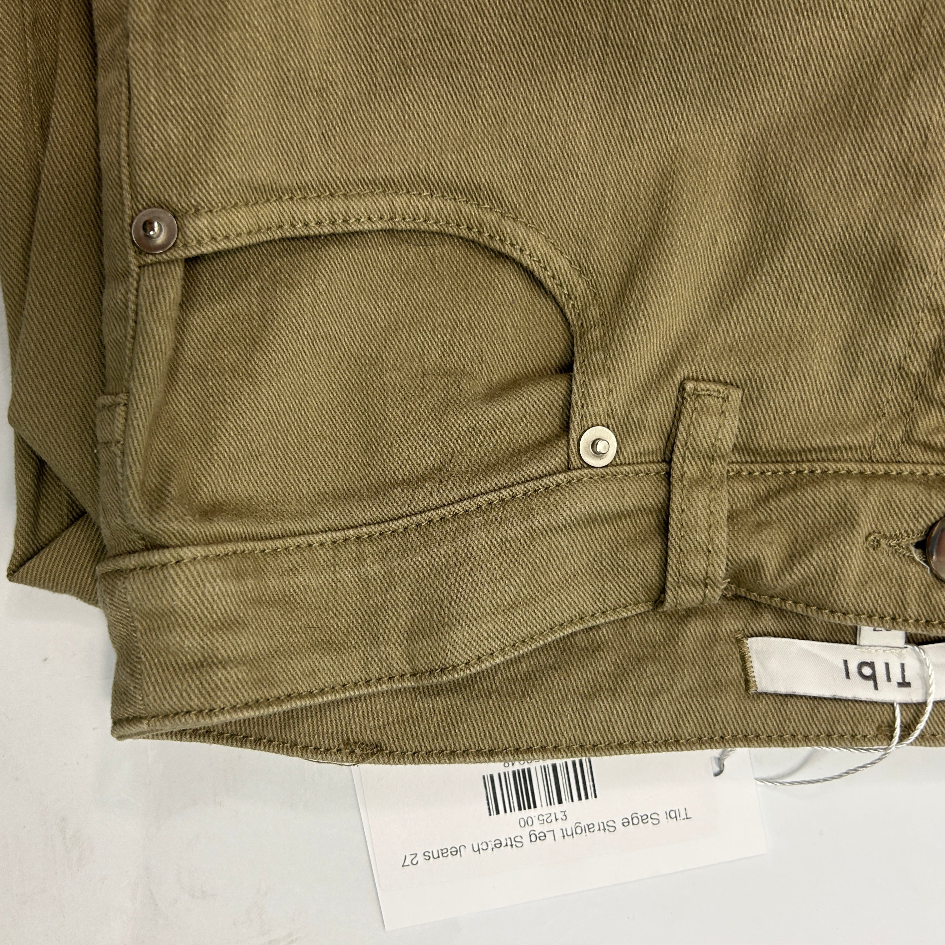 Tibi Sage Straight Leg Stretch Jeans 27