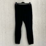 Balenciag £550 Black Thick Viscose Mix Knit Luxe Track Pants S