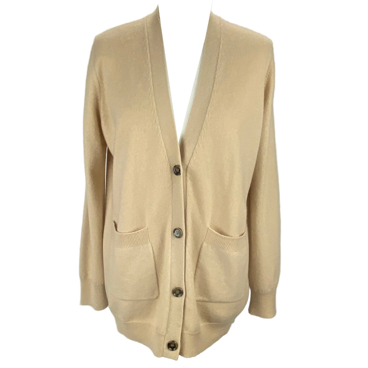 Allude £425 Beige Cashmere Cardigan S-L