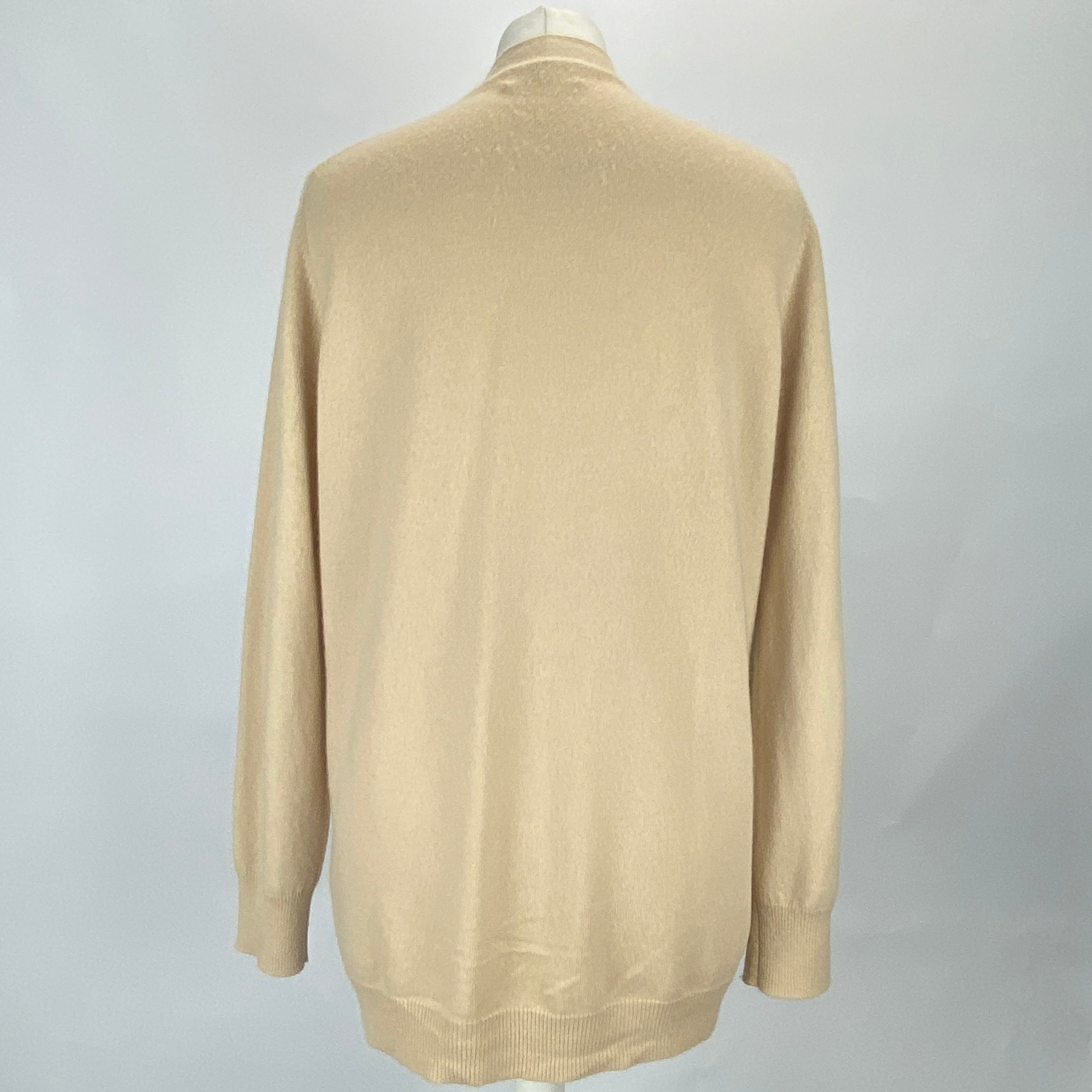 Allude £425 Beige Cashmere Cardigan S-L