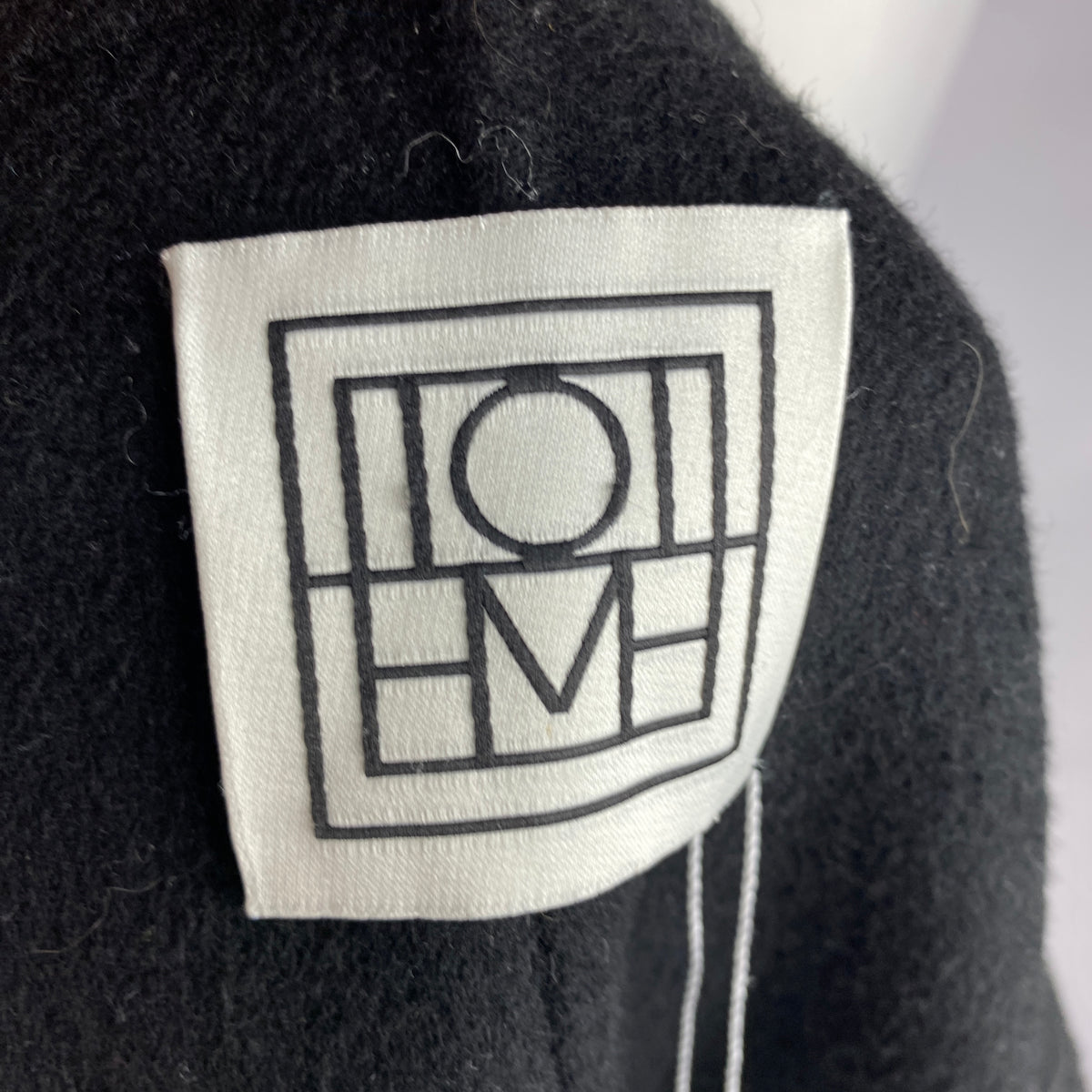 Toteme £1100 Black Signature Wool & Cashmere Coat S