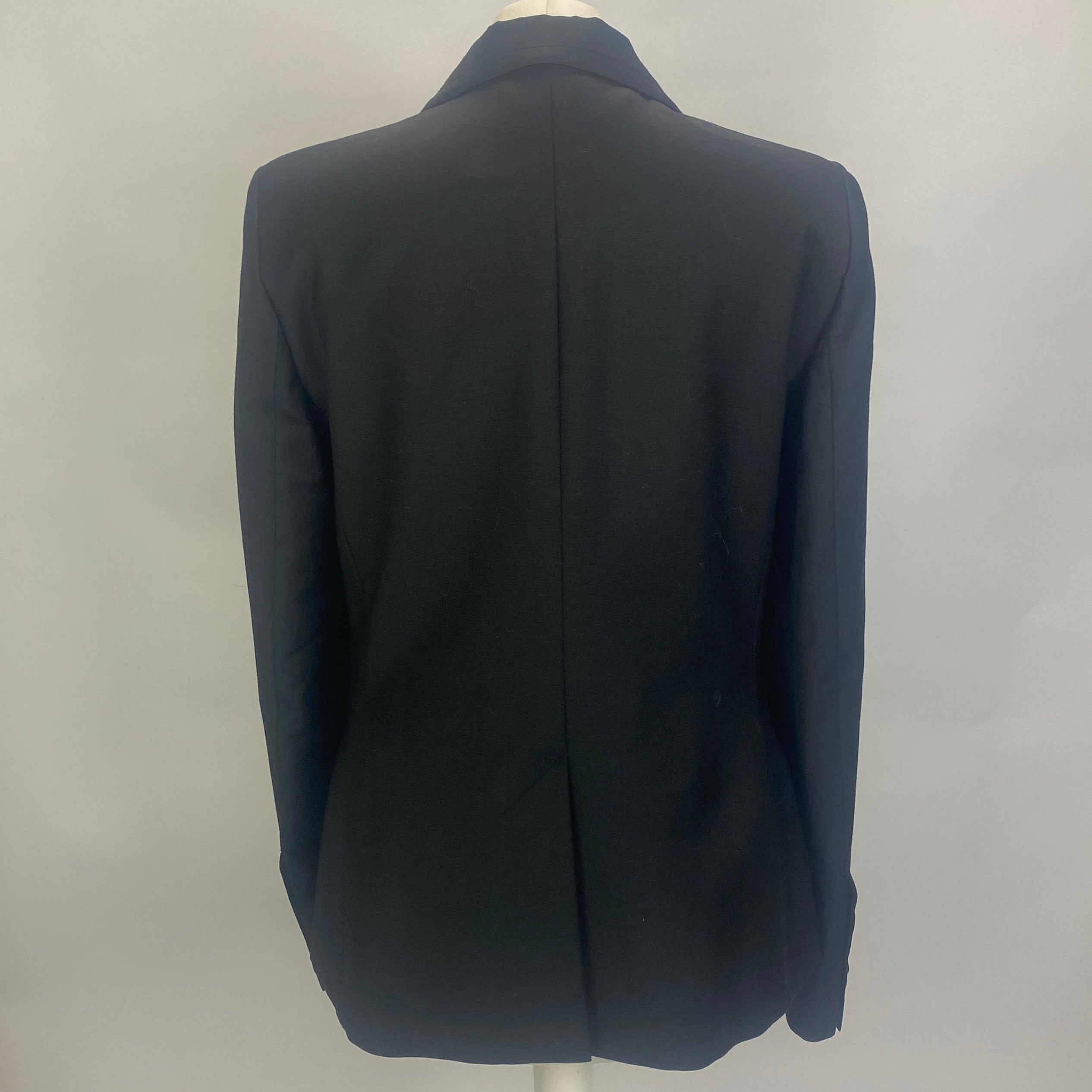 Karl Lagerfeld New £420 Black Fine Wool Jacket M