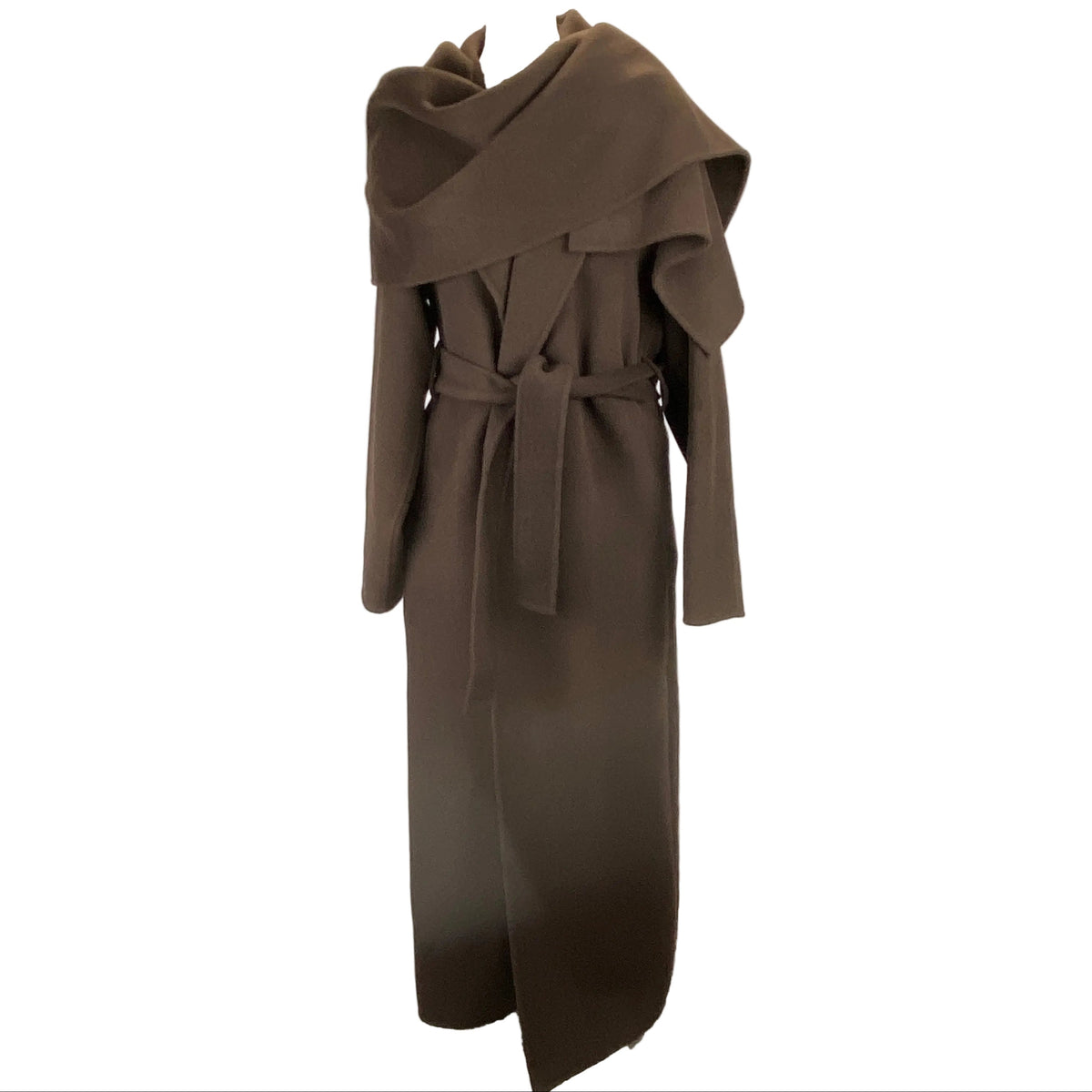 Almada New £835 Chocolate Mara Double Coat S-M