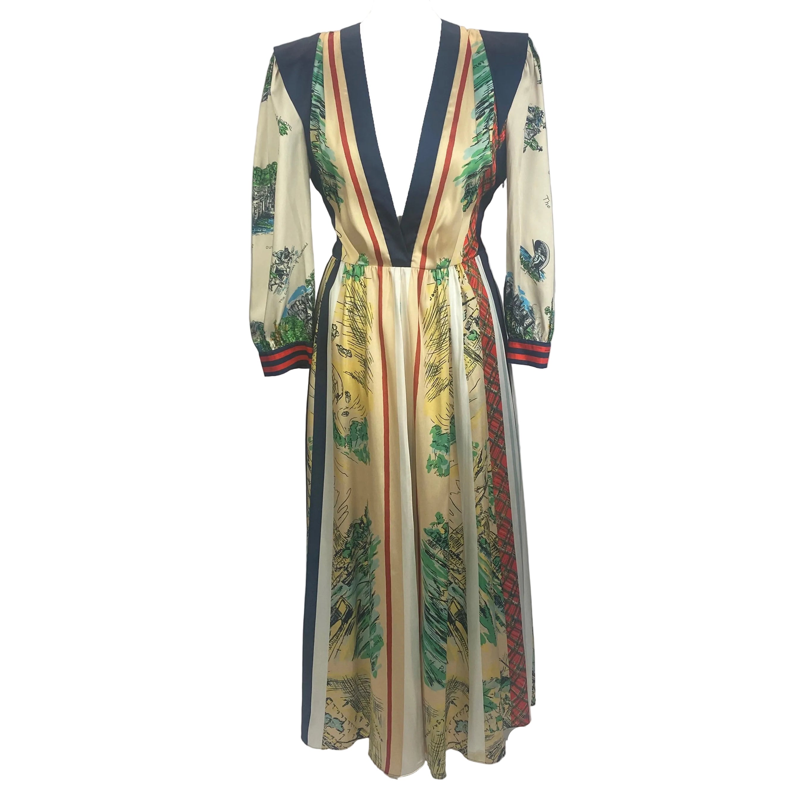 Philosophy Di Lorenzo Serafini Scarf Maxi Dress M