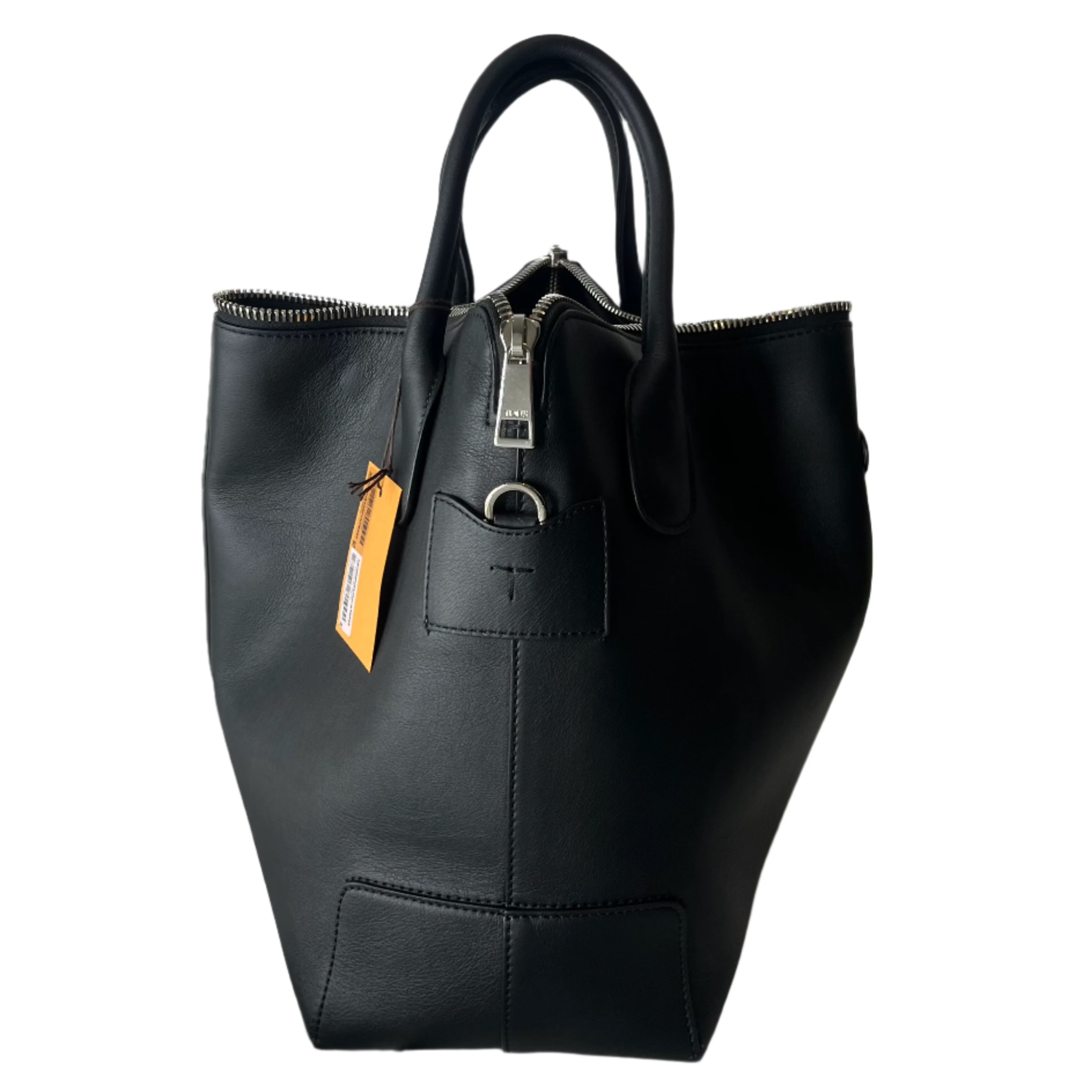 Tods Brand New £2687 Black Sacca Zip Di Tote Bag
