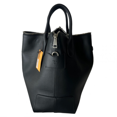 Tods Brand New £2687 Black Sacca Zip Media Tote Bag