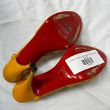 Christian Louboutin Yellow Patent T-Bar Sandals 39
