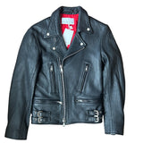 Raey Brand New Black Leather Classic Biker Jacket XS