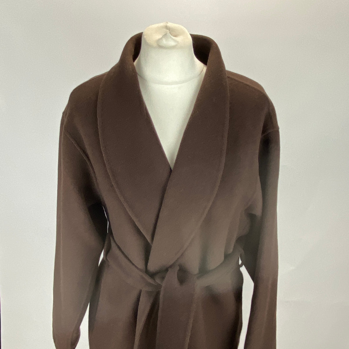 Almada New £835 Chocolate Mara Double Coat S-M