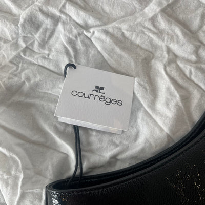 Courreges Brand New £1360 Black Maxi Holy Naplack Bag