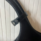 Courreges Brand New £1360 Black Maxi Holy Naplack Bag