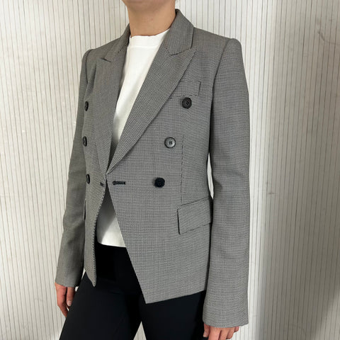 Stella McCartney Brand New Navy Check Wool Jacket XXS/XS