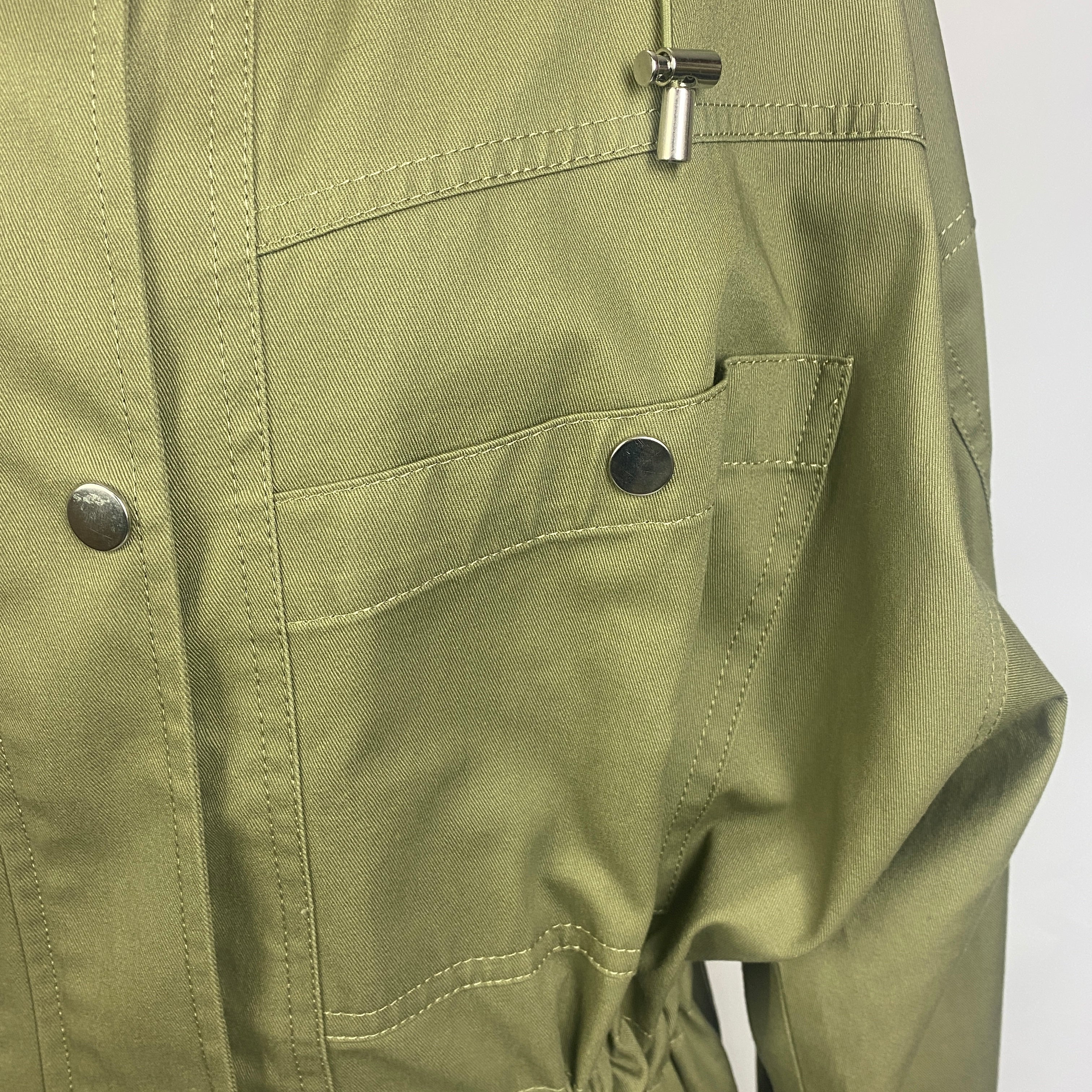 Ba&Sh New £430 Khaki Cotton Drawstring Tylan Parka M/L
