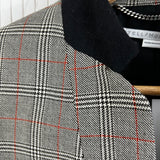 Stella McCartney Black Prince of Wales Check Wool Jacket XXS/XS