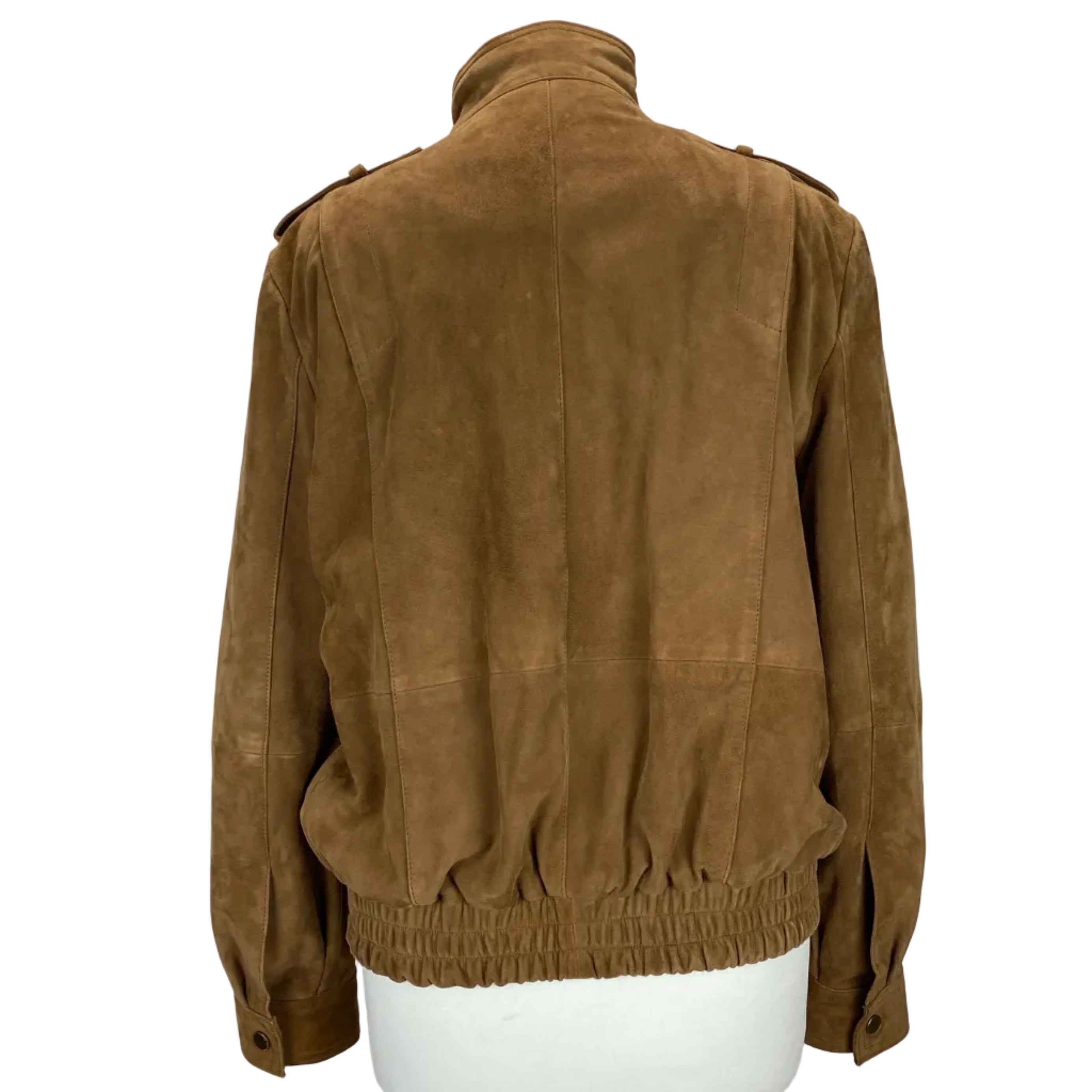 Mint Velvet New £450 Cognac Suede Bomber Jacket S
