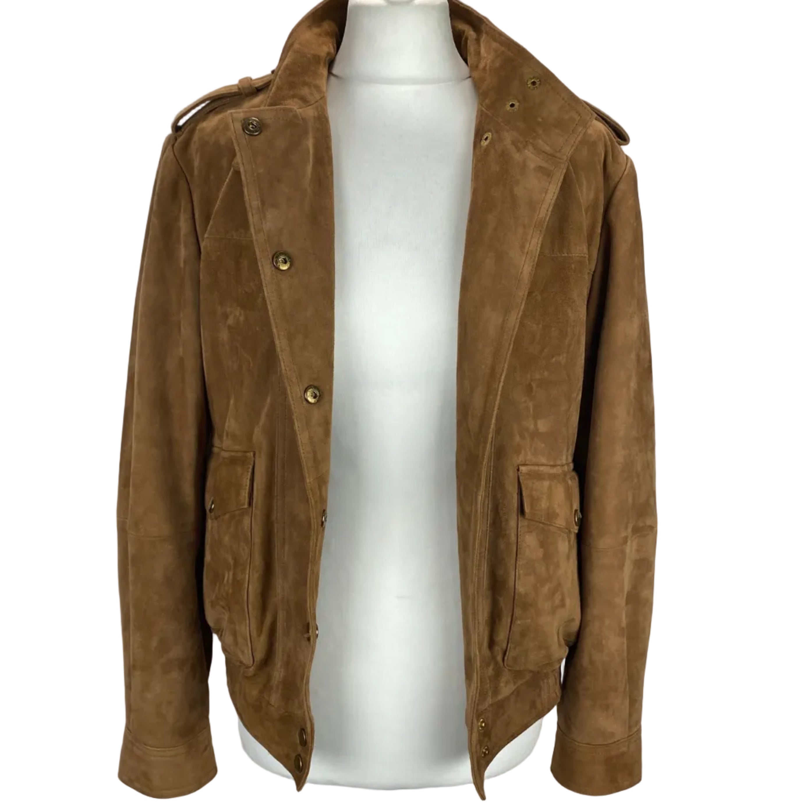 Mint Velvet New £450 Cognac Suede Bomber Jacket S