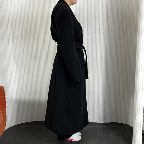 Balenciaga_Brand New Black Wool Mix Oversize Belted Overcoat_XS/S/M